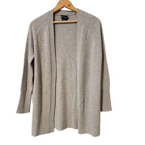 Women's Gray Cashmere Open Front Cardigan Sweater Size S Bloomingdales’s